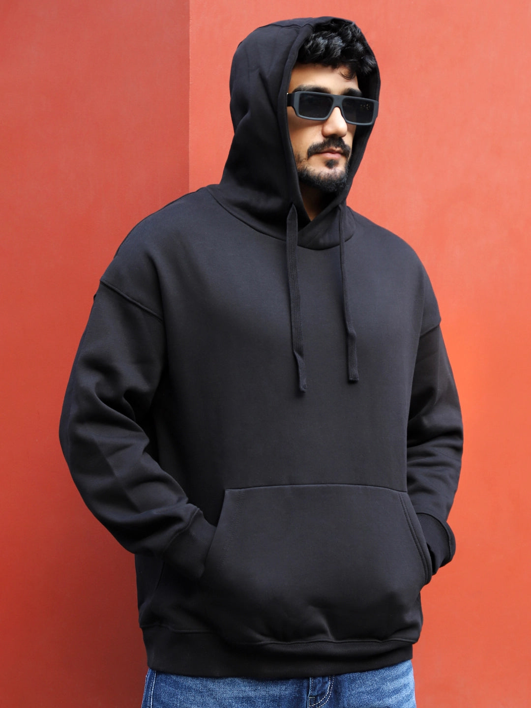 Cavendish Comfort Black Oversized Hoodie