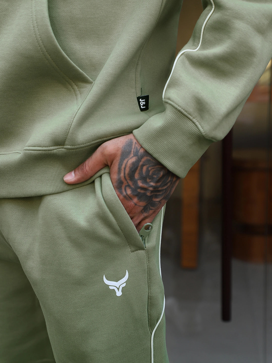 Mystic Match Fleece Light Green Tracksuit