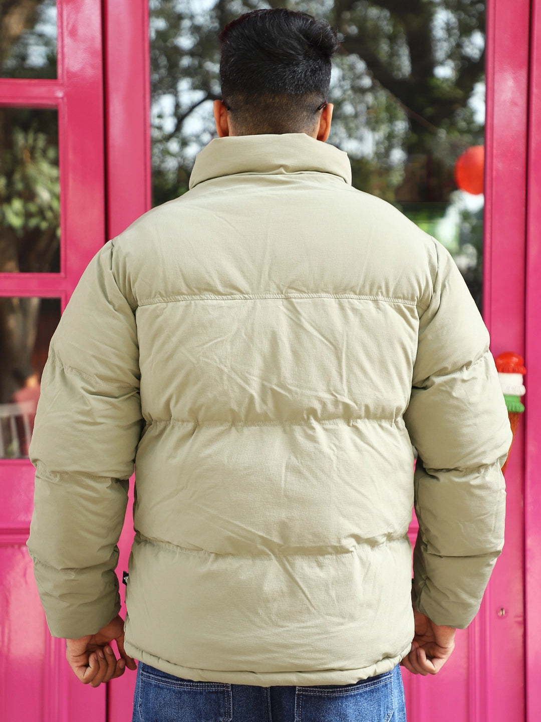 Oxford Street Style Light Umber Brown Puffer Jacket