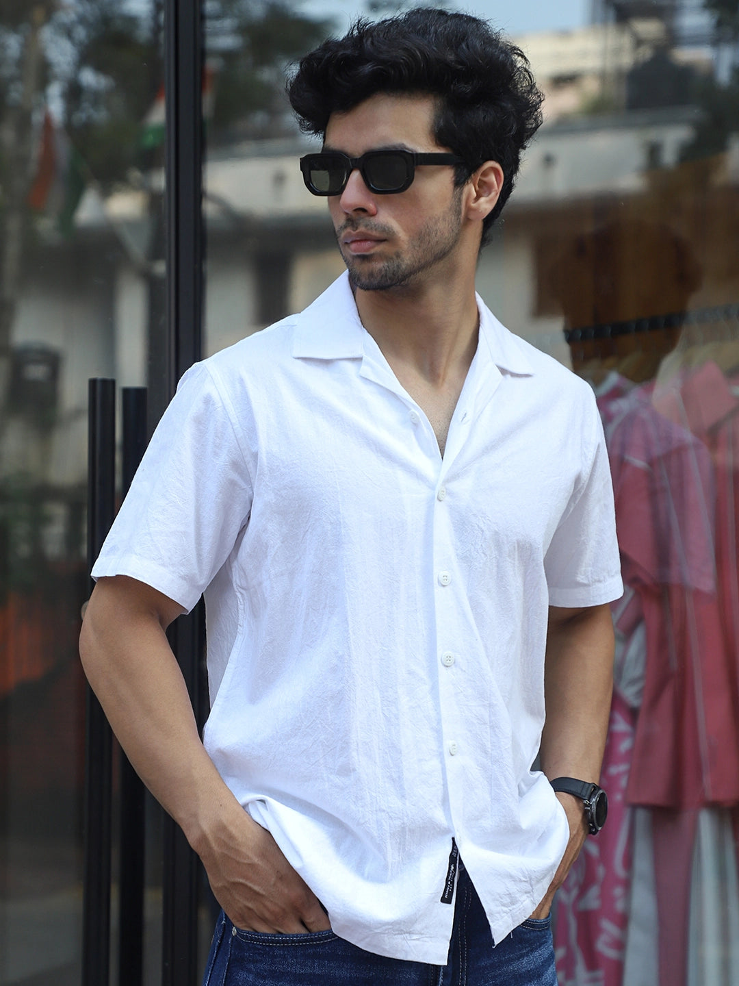 Cereal Killer White Half Sleeve Plain Shirt