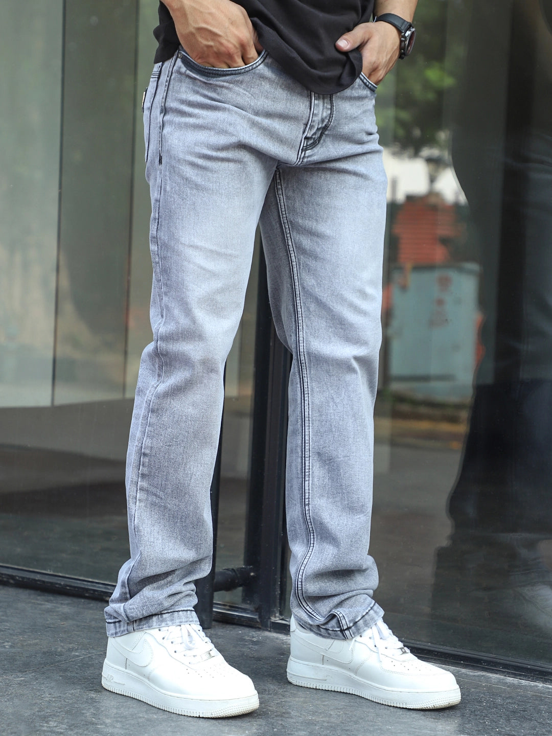 Chicago Light Grey Denim Jeans