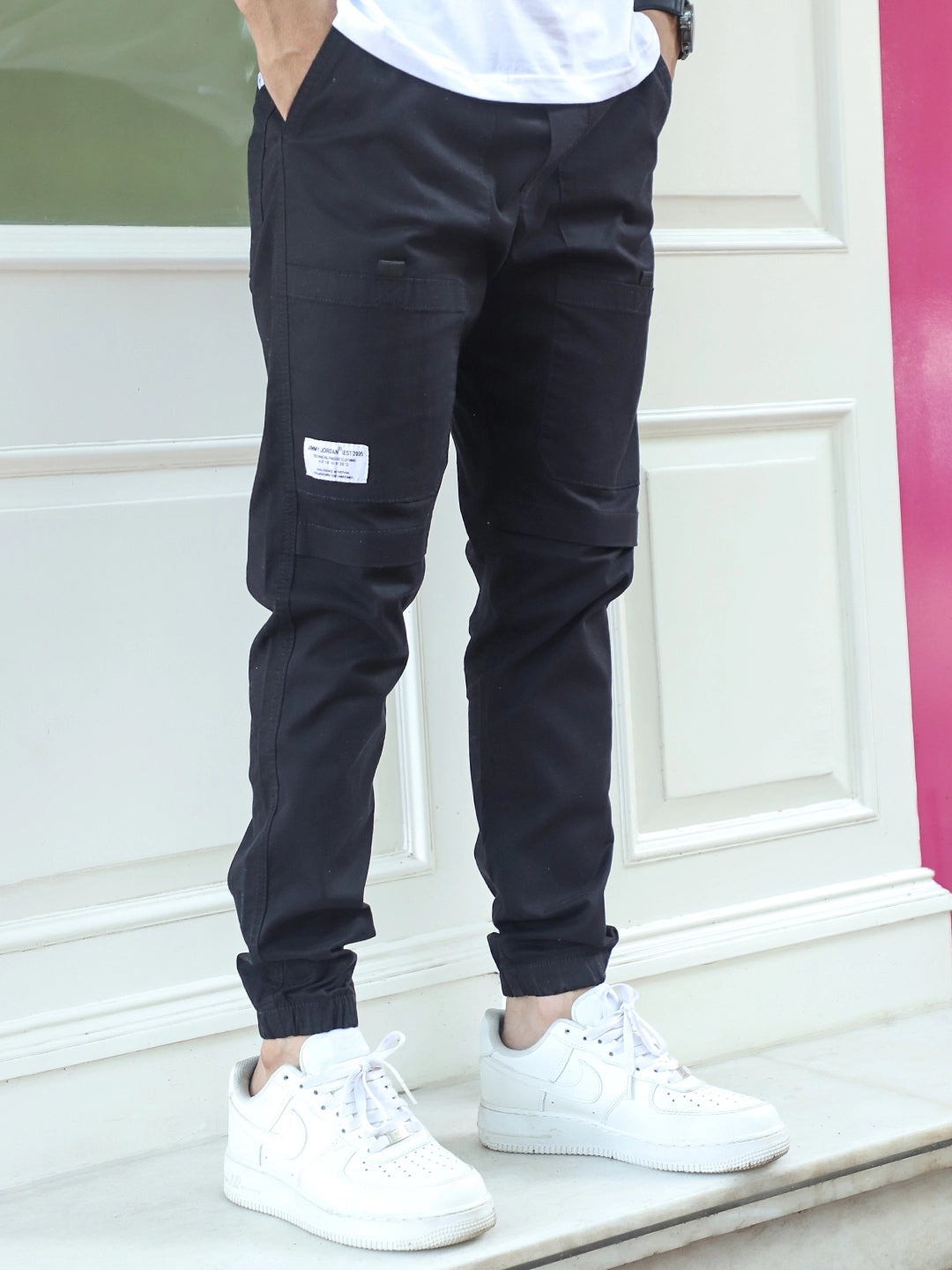 Torino Tough Black Cotton Cargo