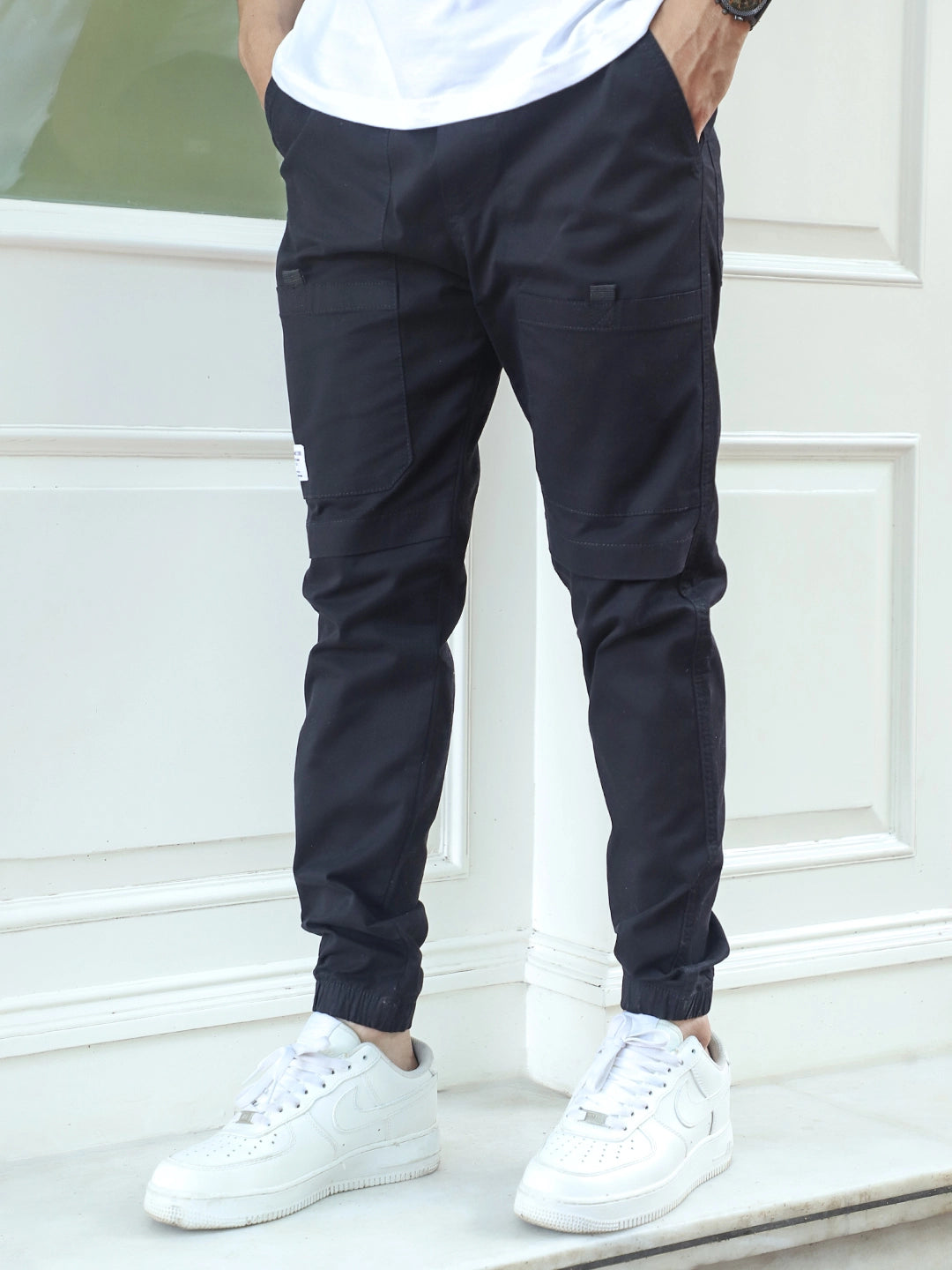 Torino Tough Black Cotton Cargo