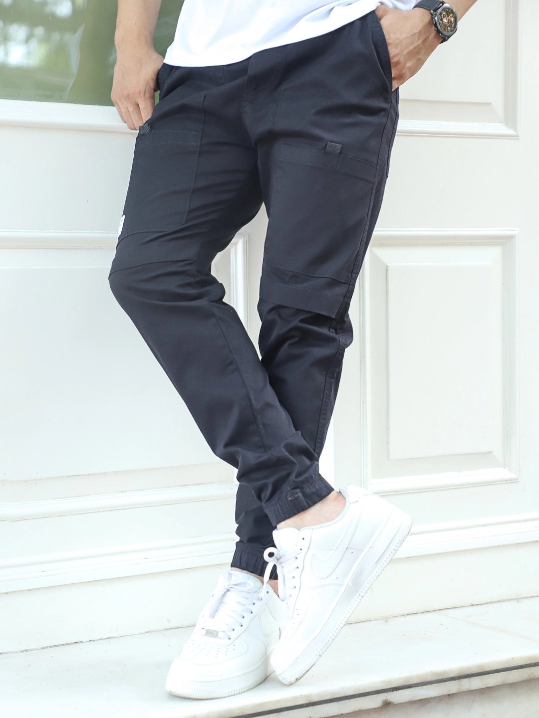 Torino Tough Black Cotton Cargo