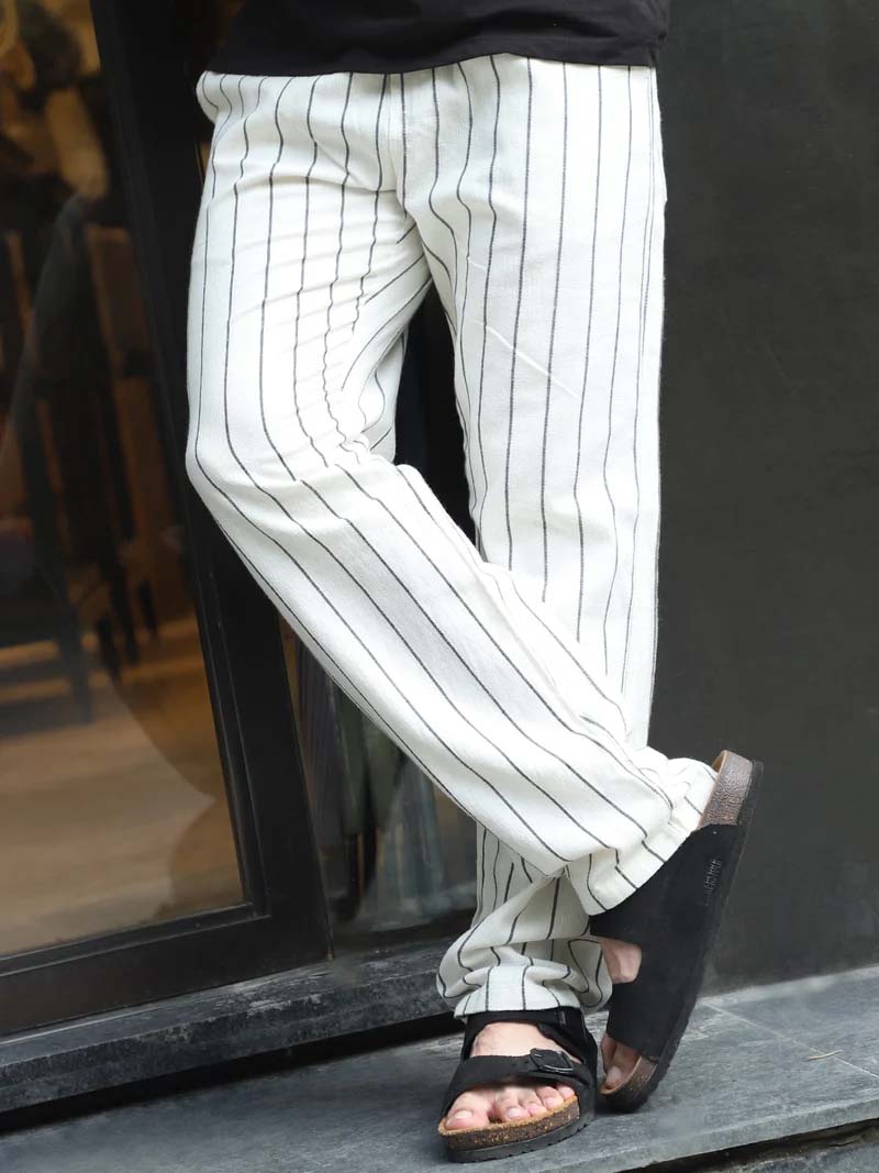 Oatmark Off White Stripe Trouser