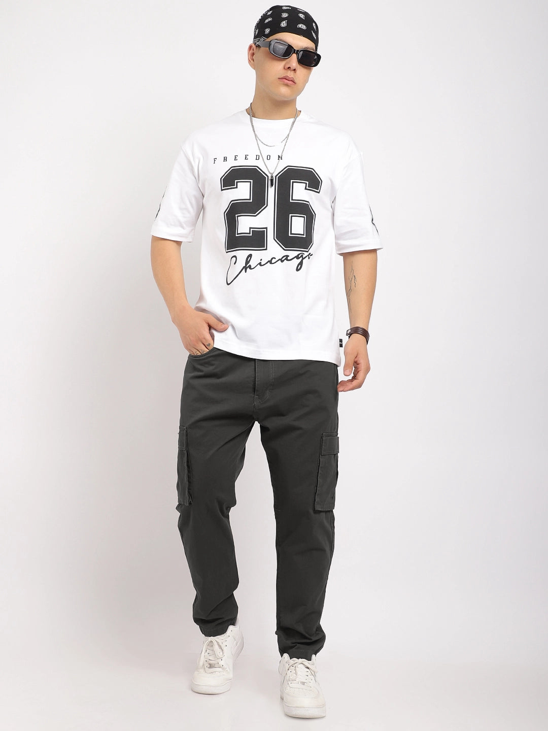 Barons Stone Grey Cotton Cargo