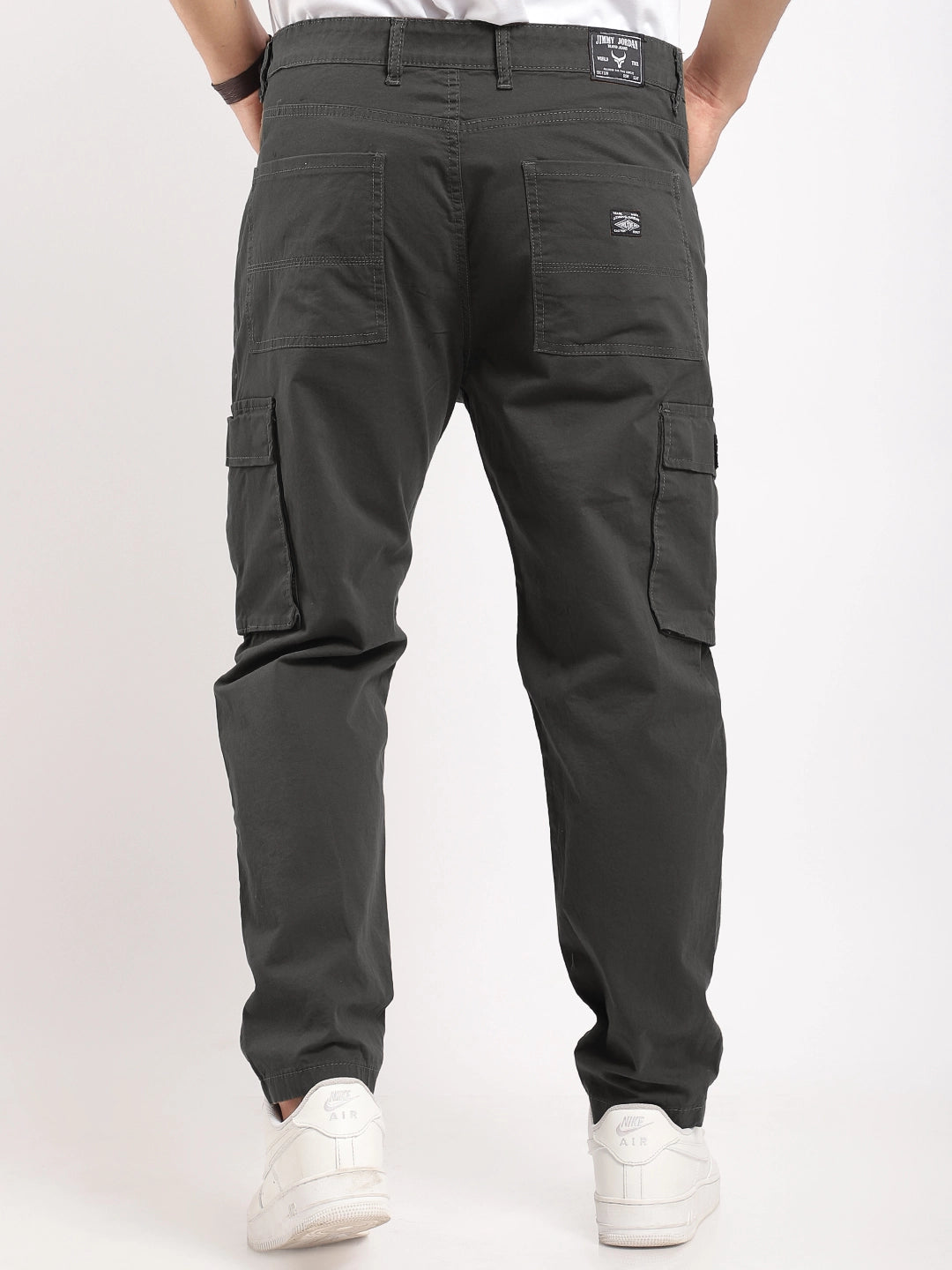 Barons Stone Grey Cotton Cargo