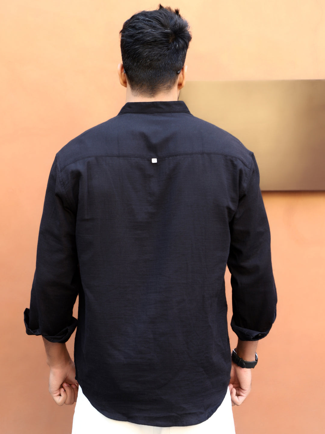 Fusion Drift Black Kurta