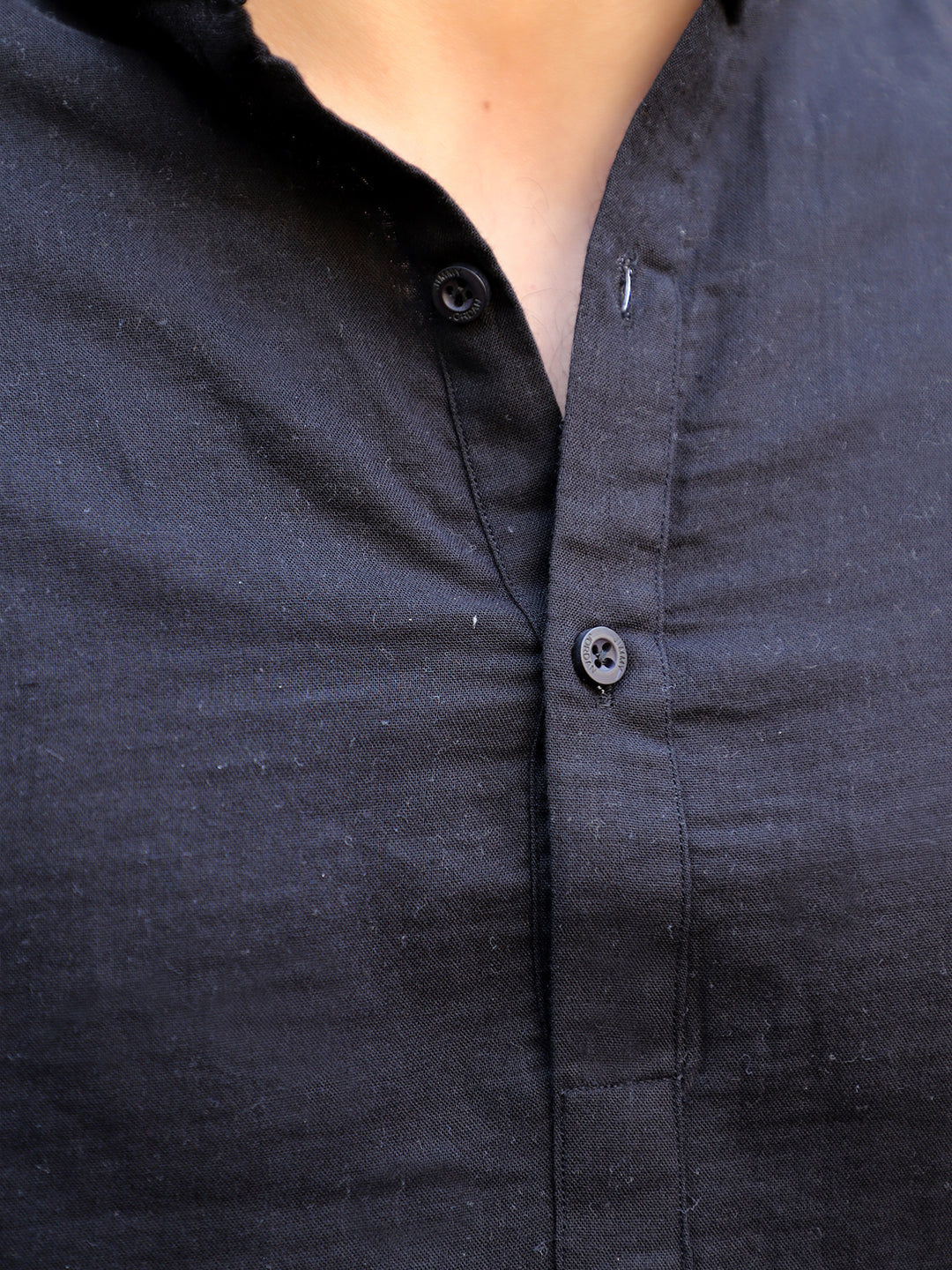 Fusion Drift Black Kurta