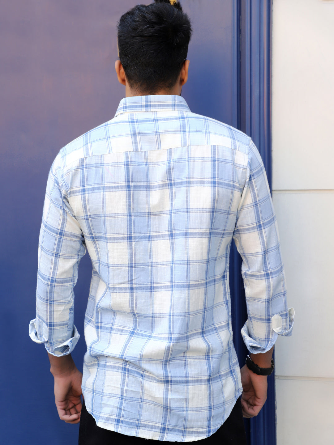 Pineflare Blue Check Full Sleeve Shirt