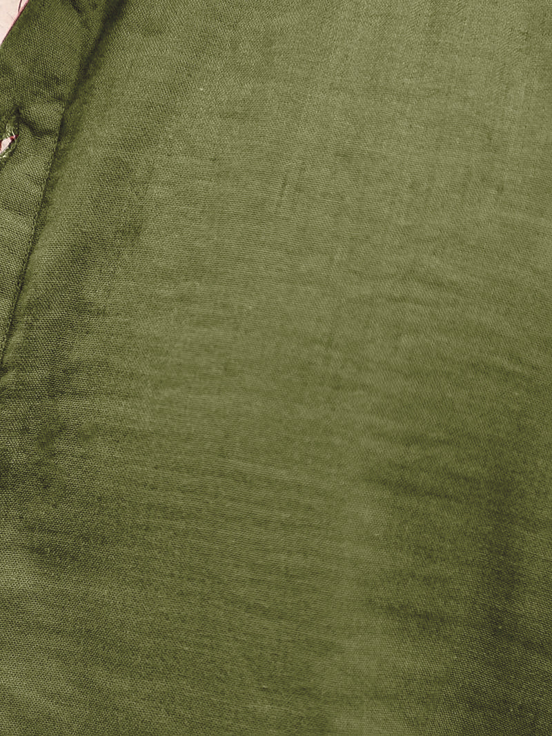 Fusion Drift Avocado Green Kurta