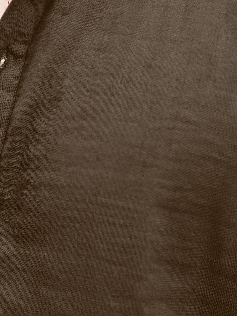 Fusion Drift Peanut Brown Kurta