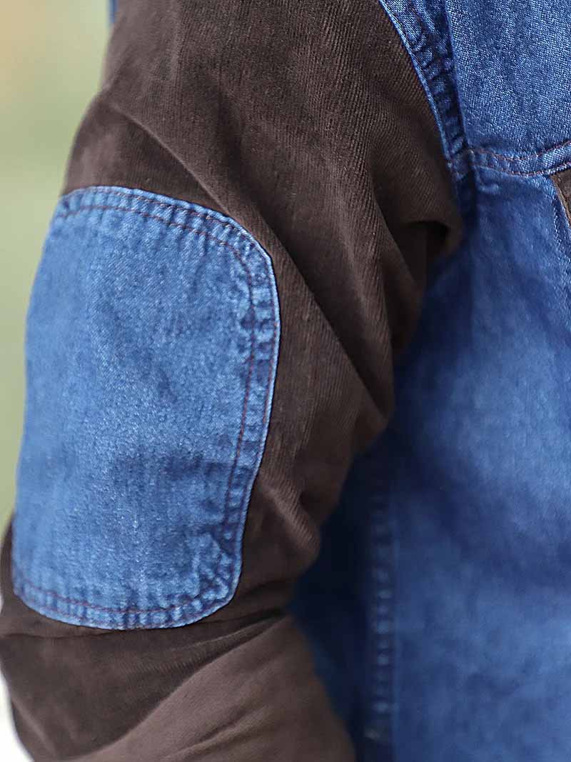 Luxe Fit Classic Blue Washed Denim Shirt
