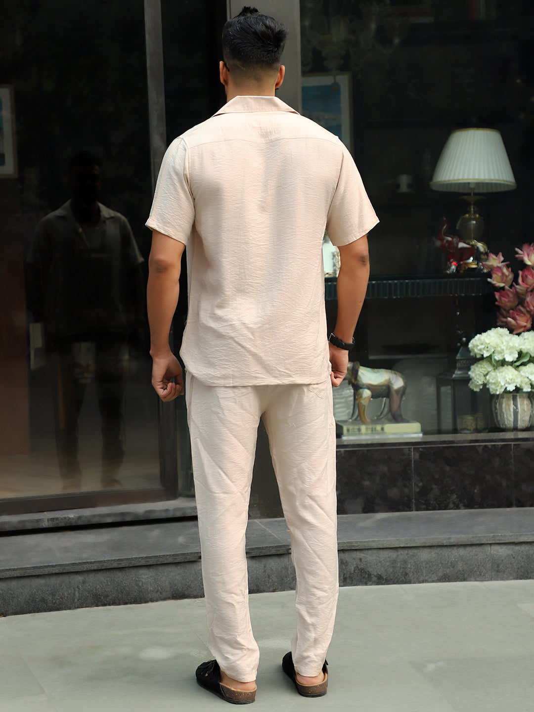 Linen Atlantica Light Beige Co-Ord Set