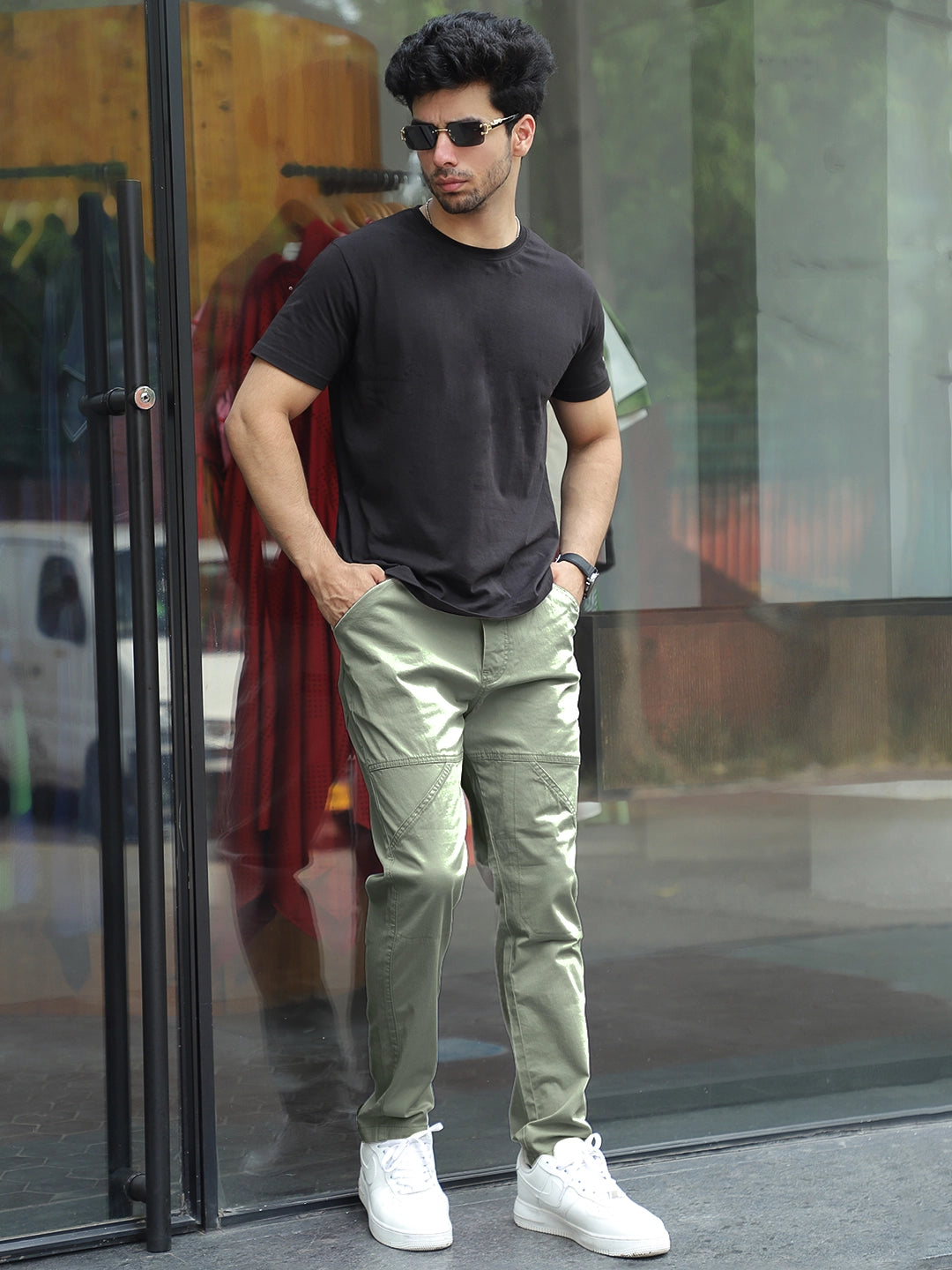 Barkridge Olive Green Cotton Cargo
