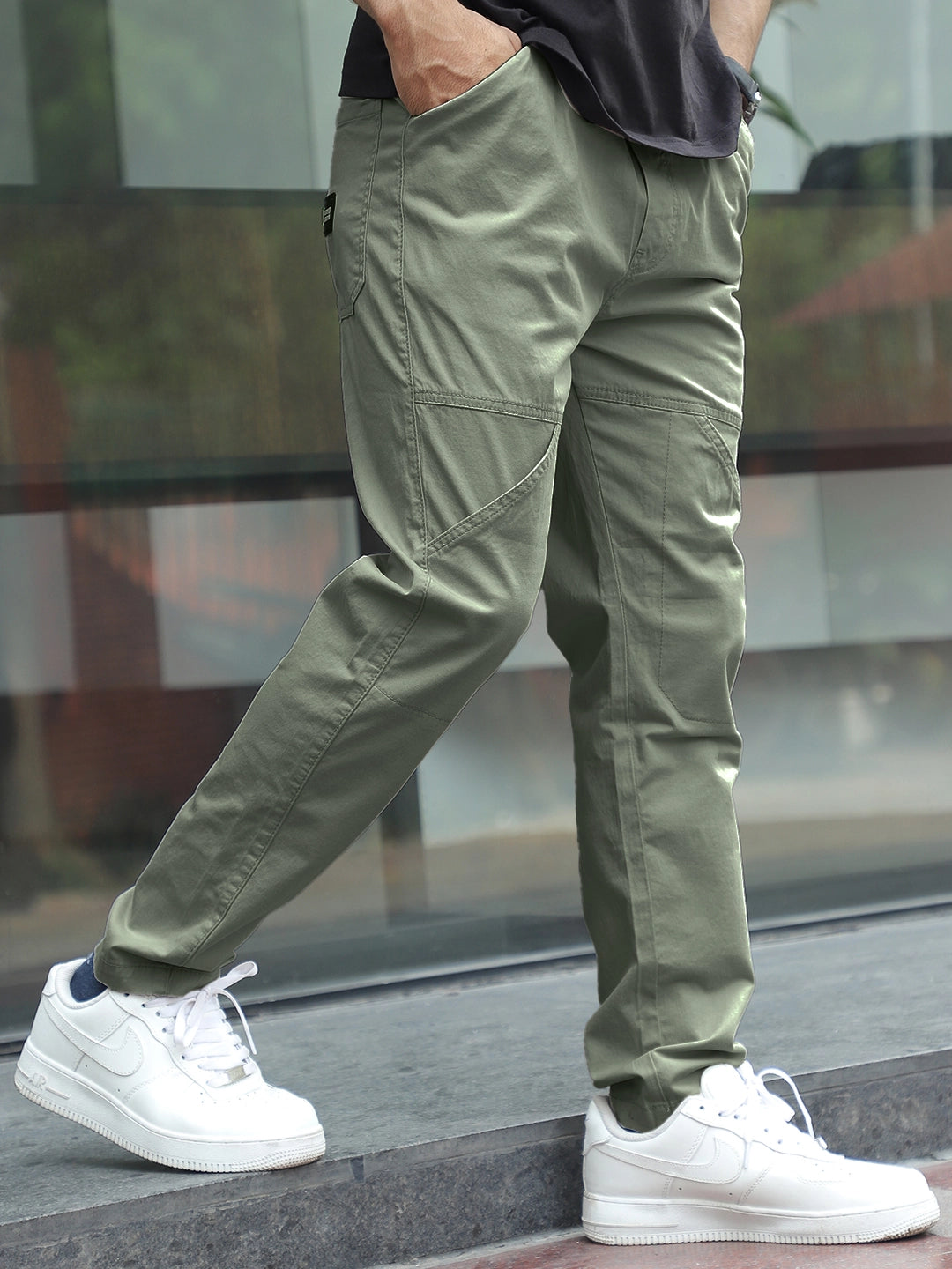 Barkridge Olive Green Cotton Cargo