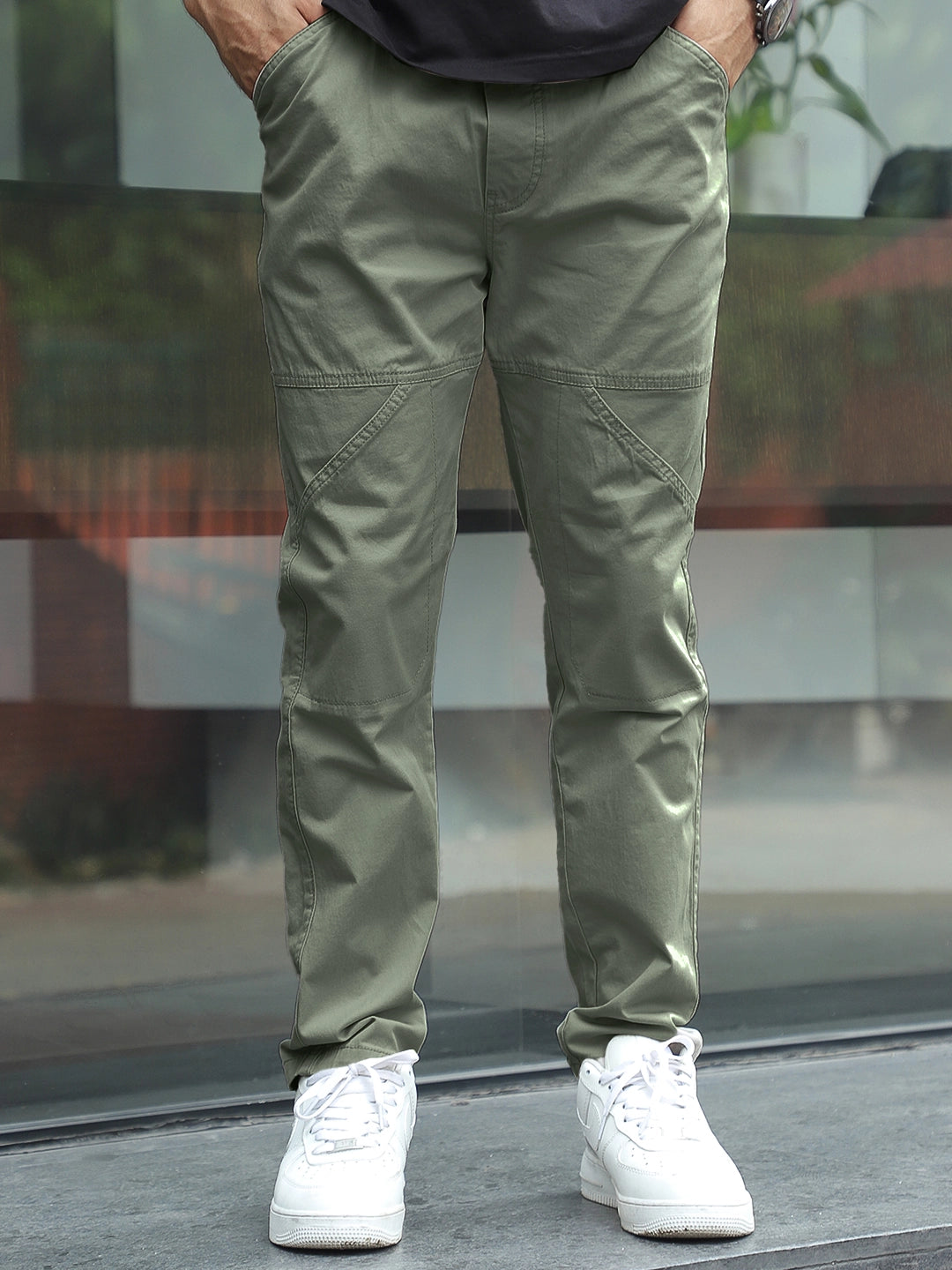 Barkridge Olive Green Cotton Cargo
