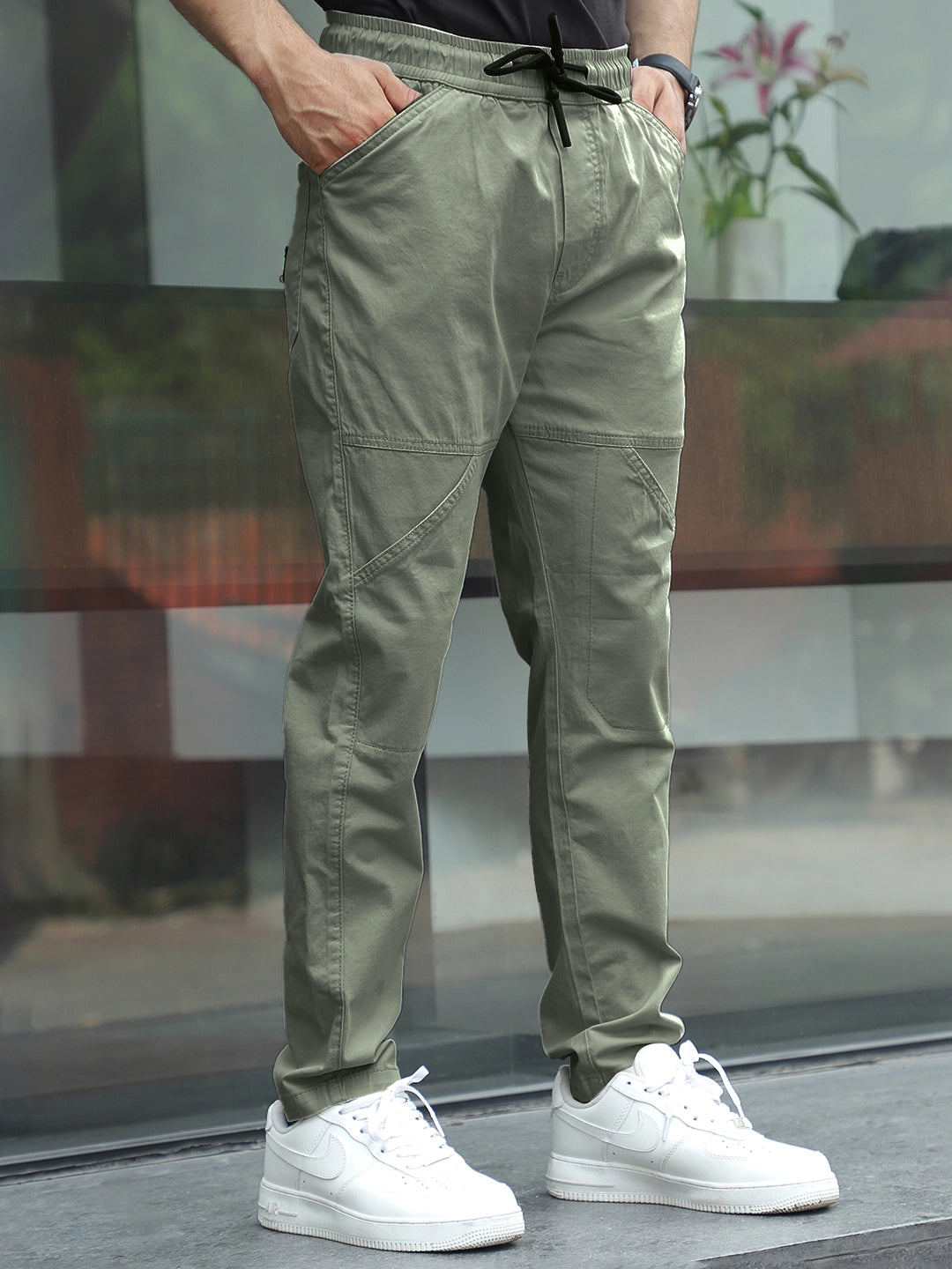 Barkridge Olive Green Cotton Cargo