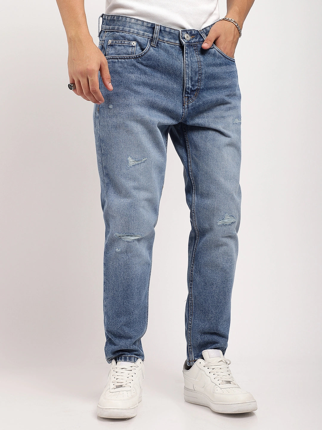 Marble Mist Light Blue Denim Jeans