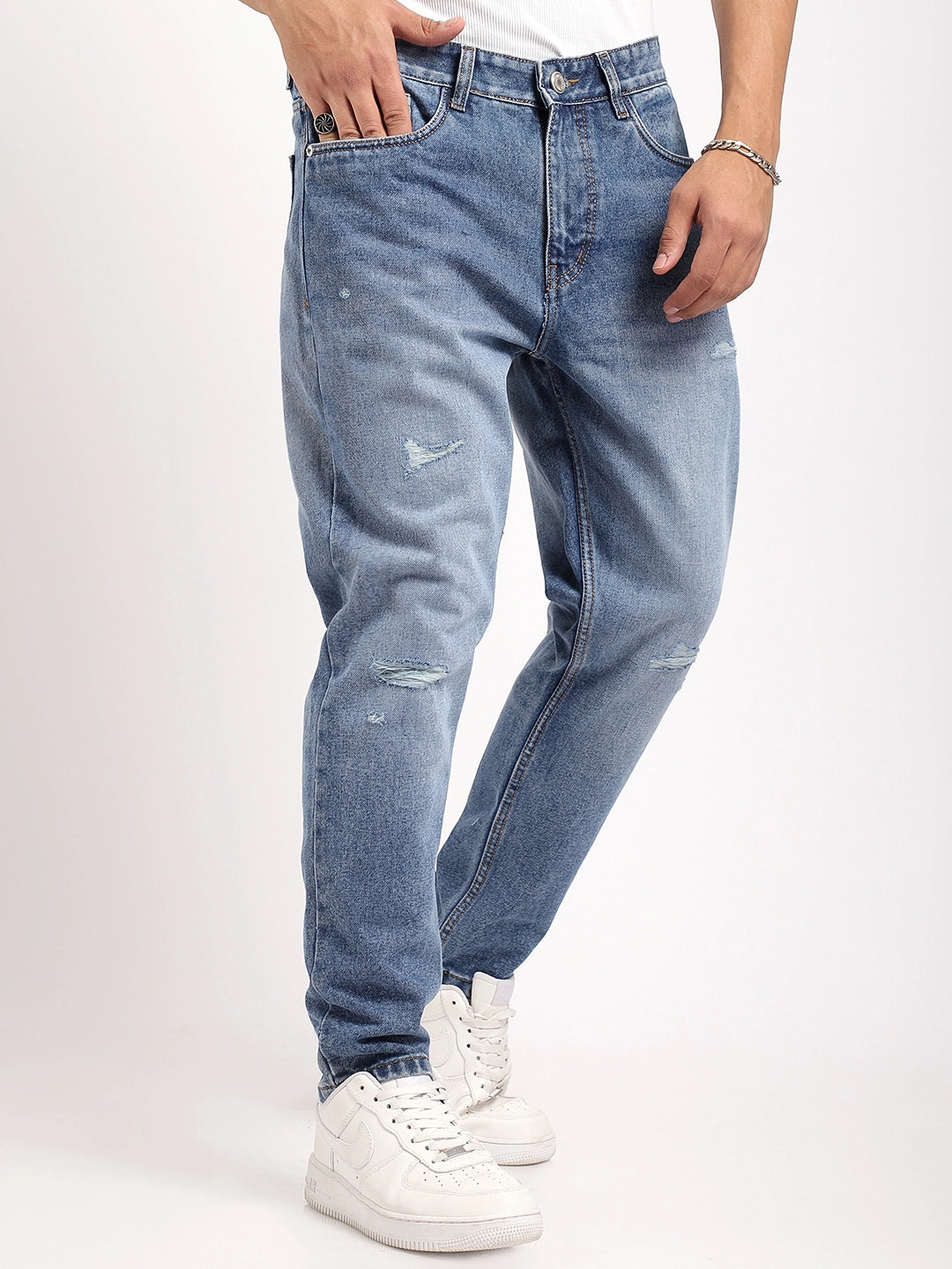Marble Mist Light Blue Denim Jeans
