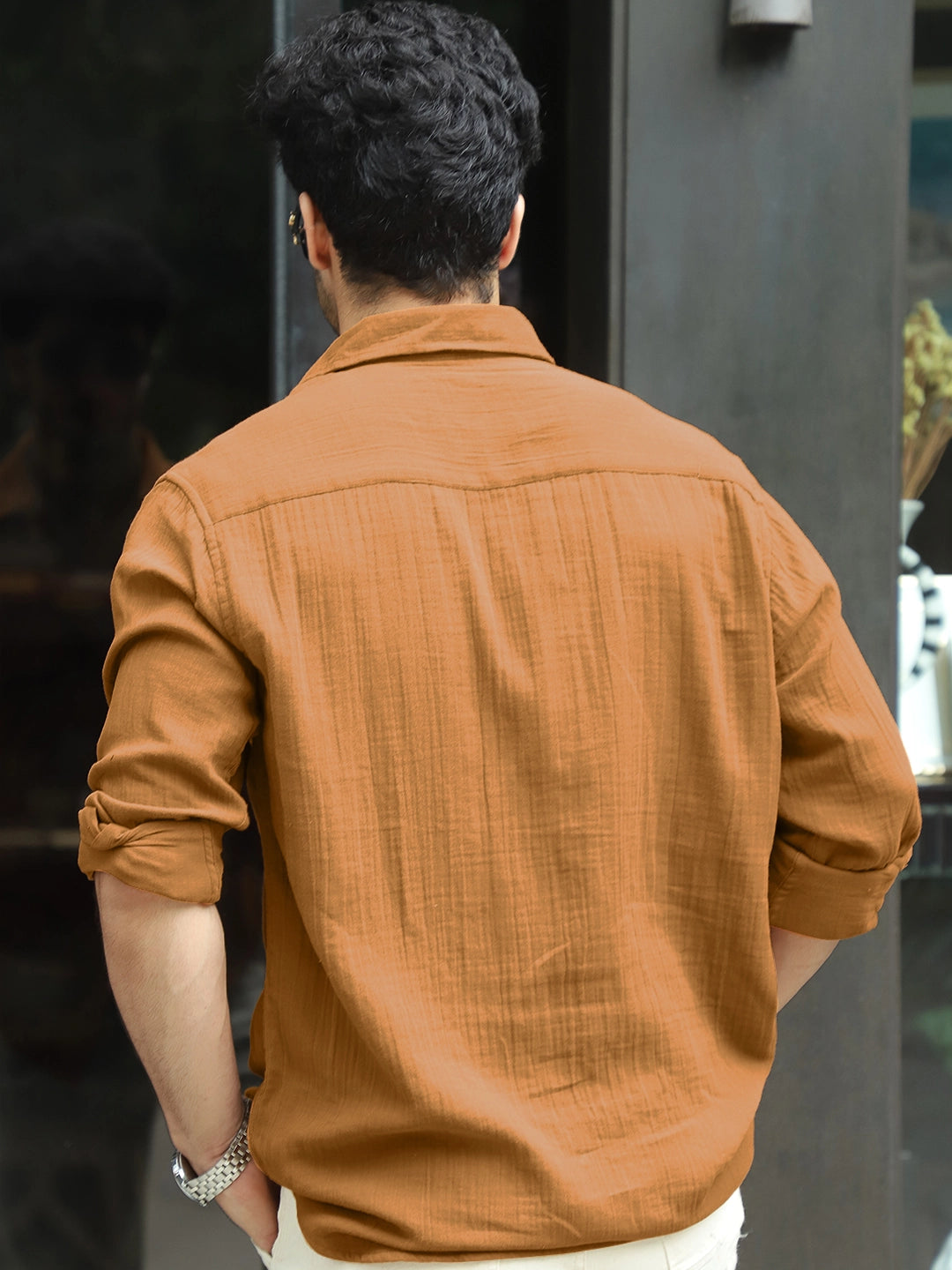 Vero Vibe Lucas Double Clothe Mustard Shirt