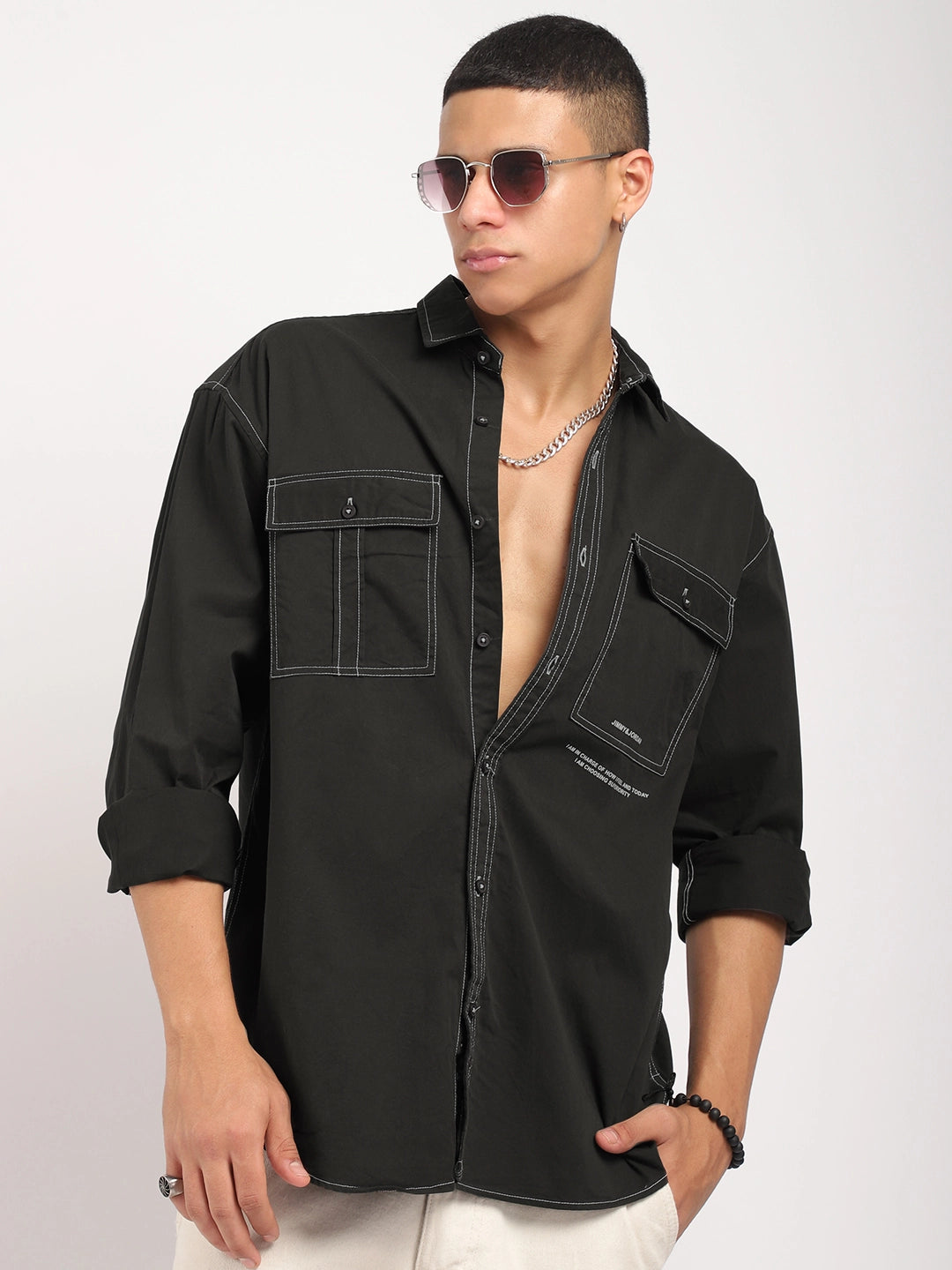 Dark Grey Full Sleeve Shirt