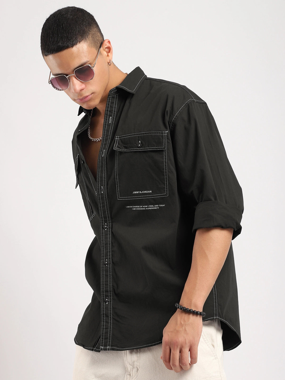 Dark Grey Full Sleeve Shirt