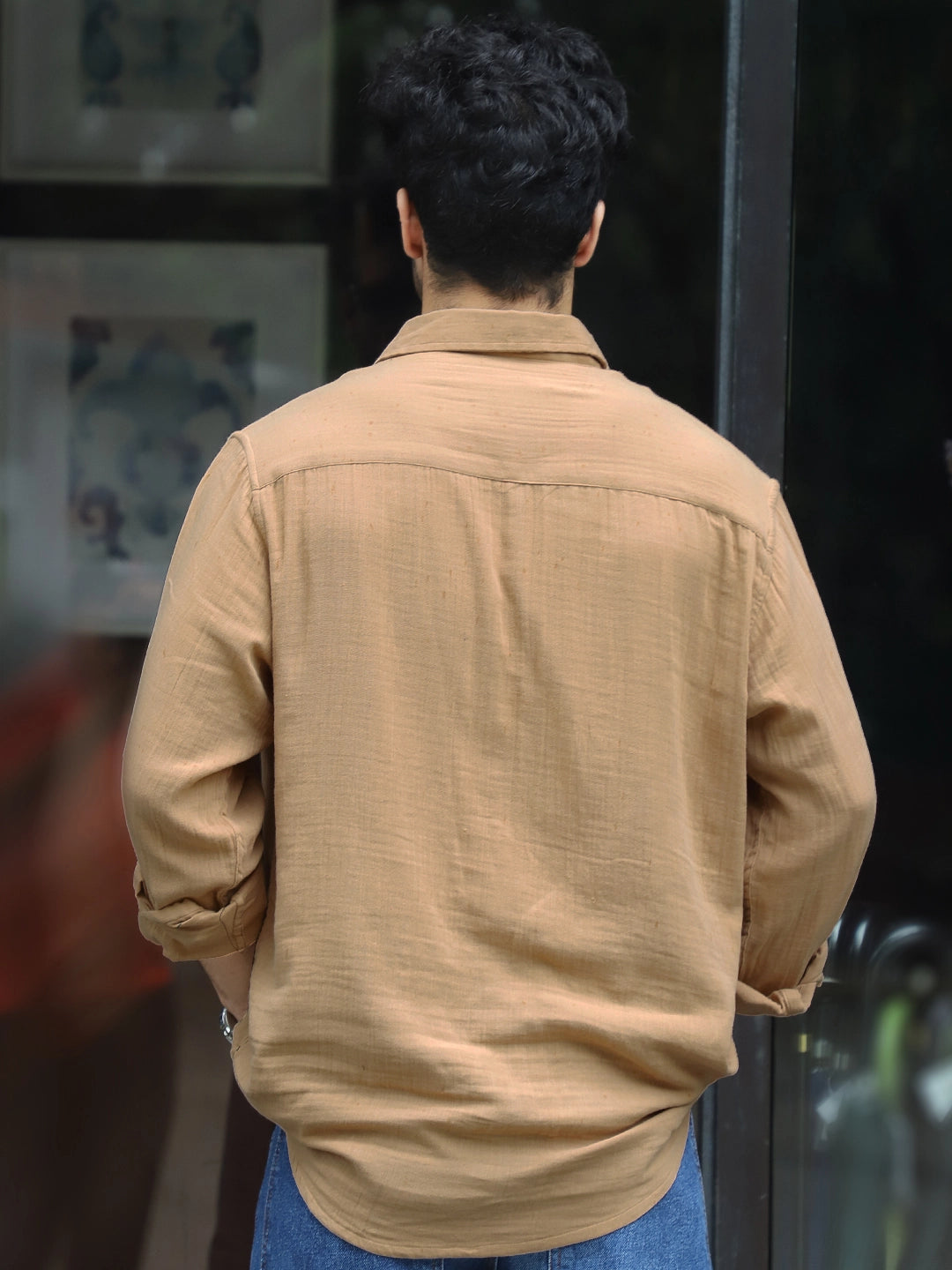 Vero Vibe Lucas Double Clothe Beige Shirt