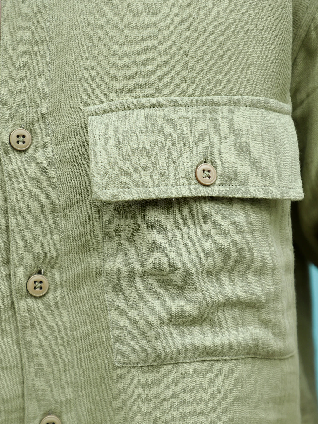 Vero Vibe Lucas Double Clothe Mint Green Shirt