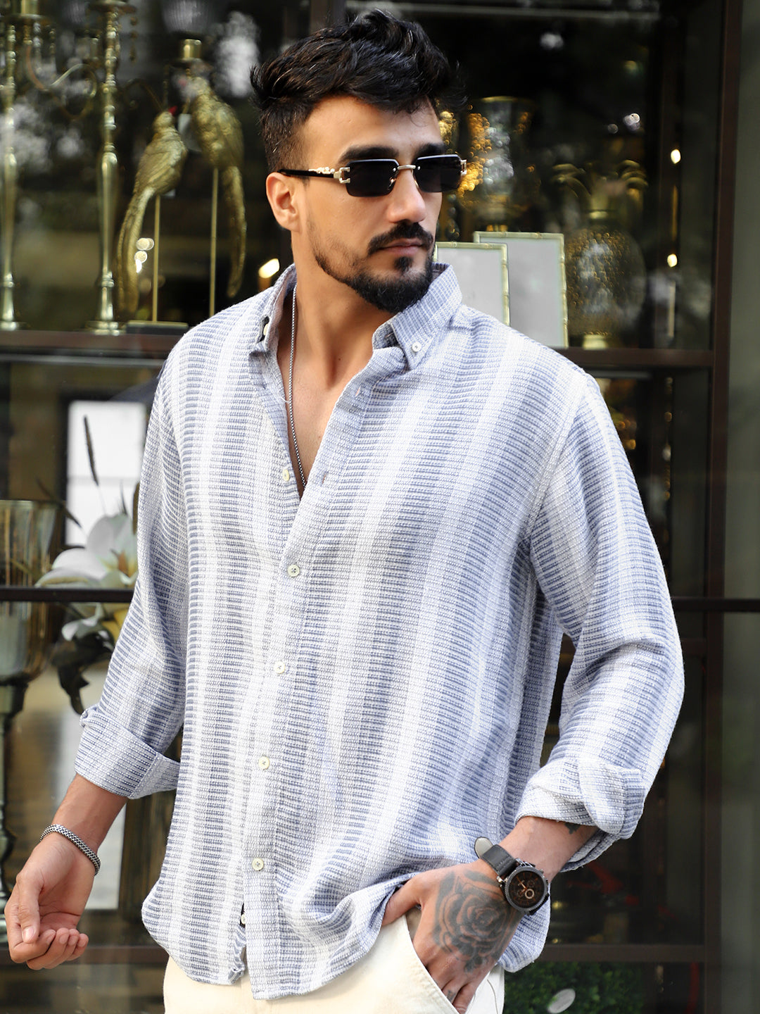 Timeless Blue Full Sleeve Shirt