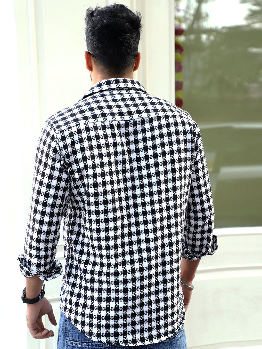 Polar Classic Black Check Full Sleeve Shirt