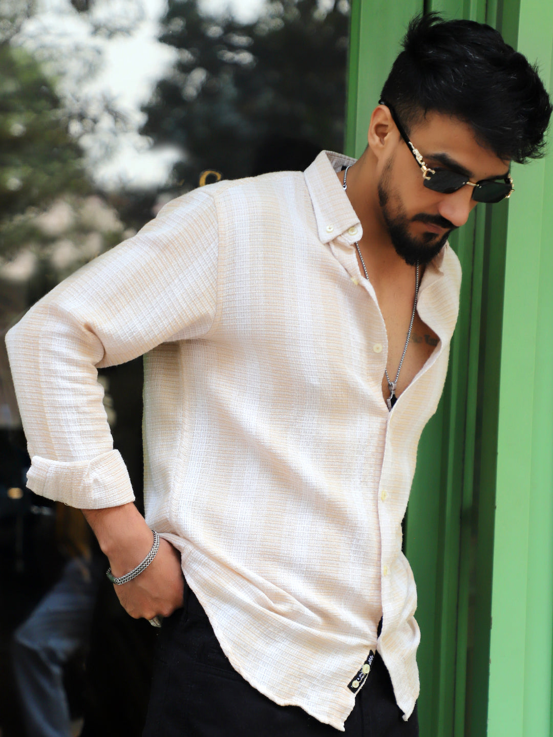 Timeless Beige Full Sleeve Shirt