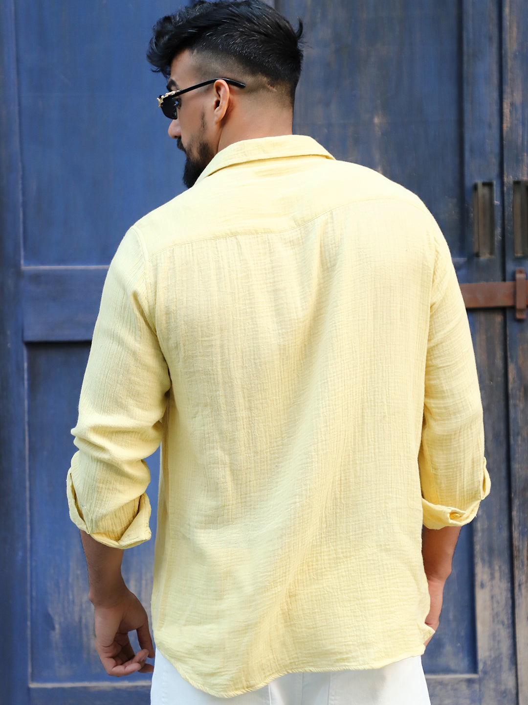 Vero Vibe Lucas Double Clothe Lemon Yellow Shirt