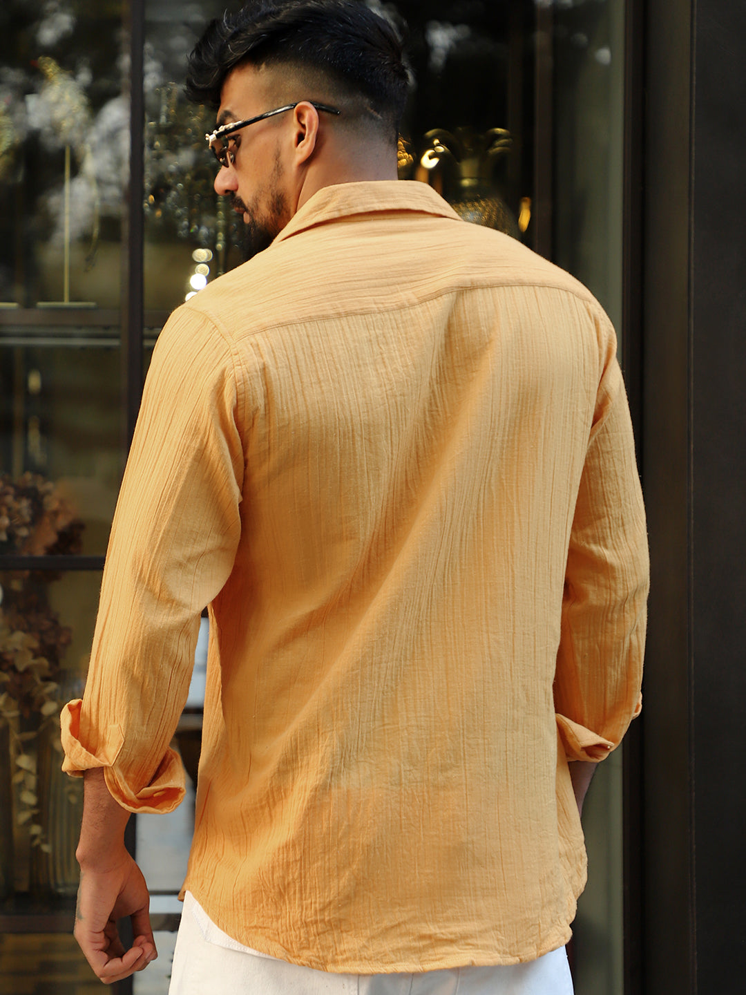 Vero Vibe Lucas Double Clothe Bright Yellow Shirt