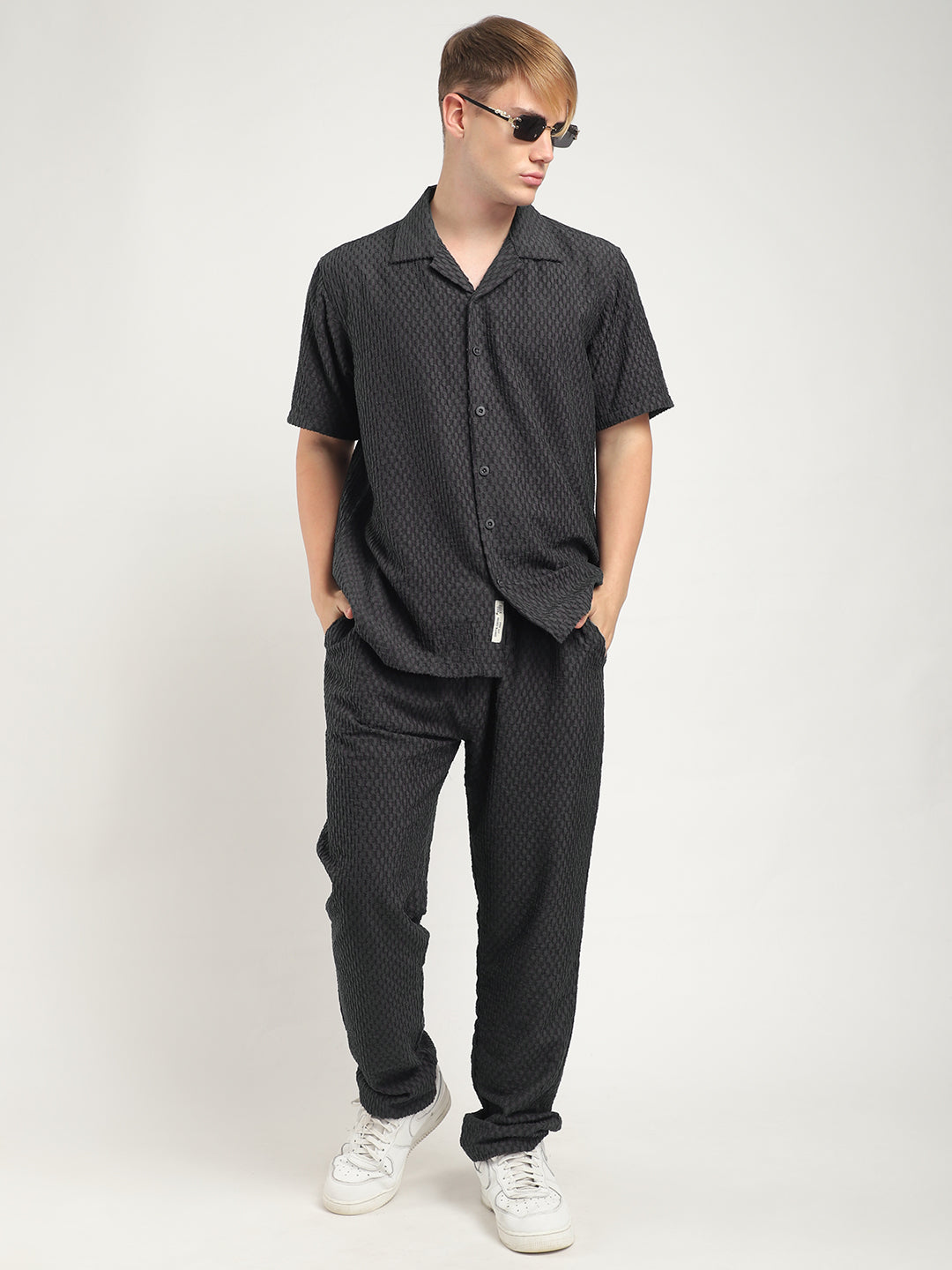 Zharvis Ringer Dark Grey Co-Ord Set