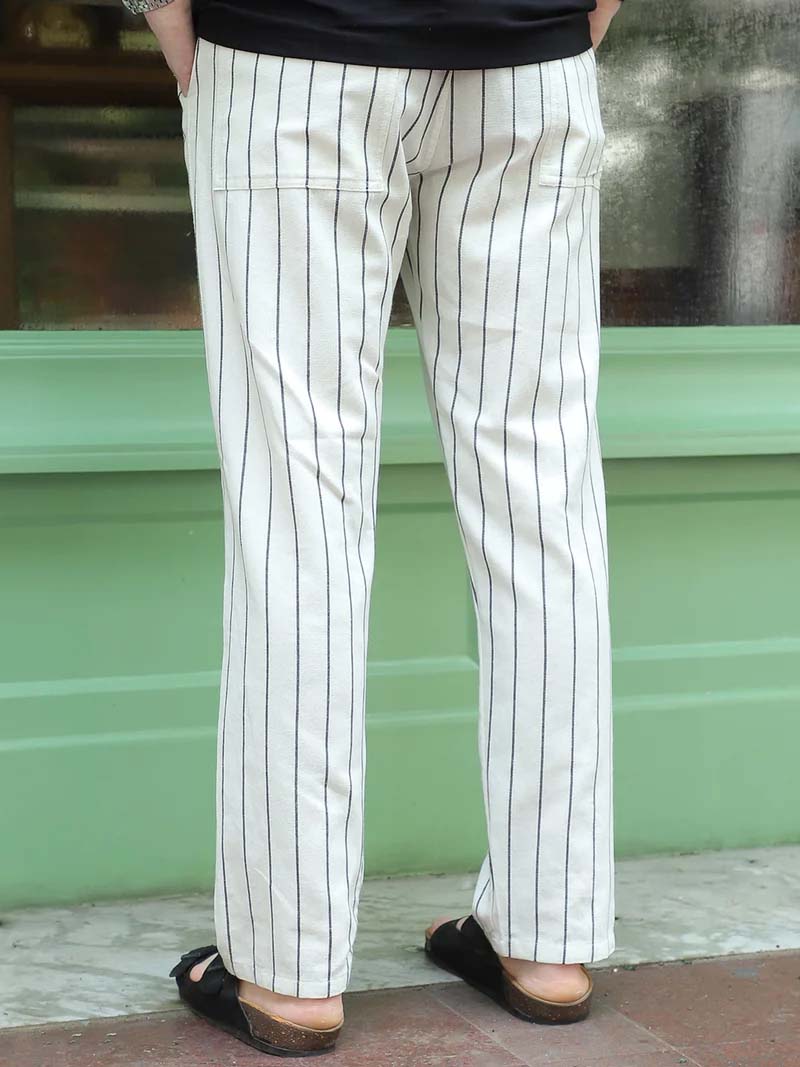 Frostline Off White Stripe Trouser
