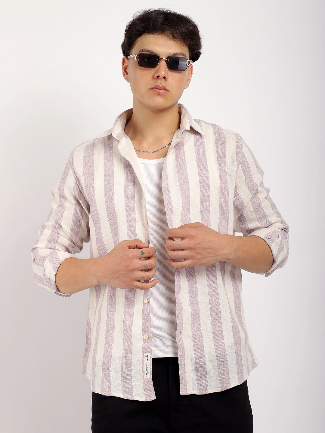 Crimson Lavender Full Sleeve Shirt