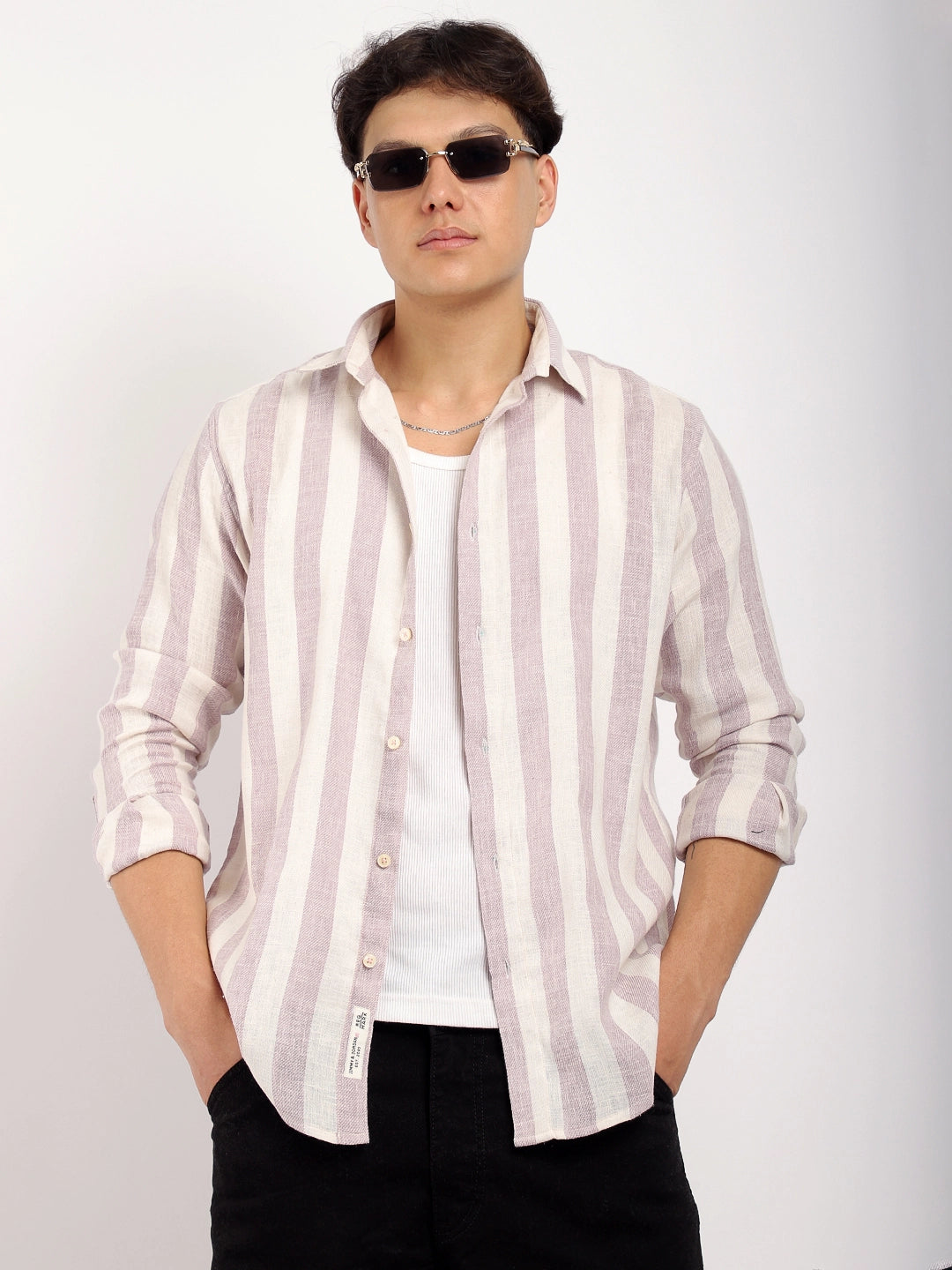 Crimson Lavender Full Sleeve Shirt