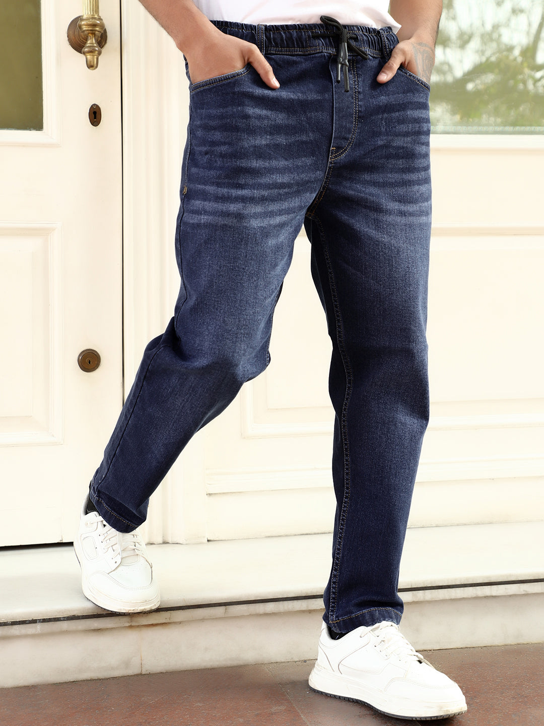 Warzone Blue Denim Carrot Fit Jeans