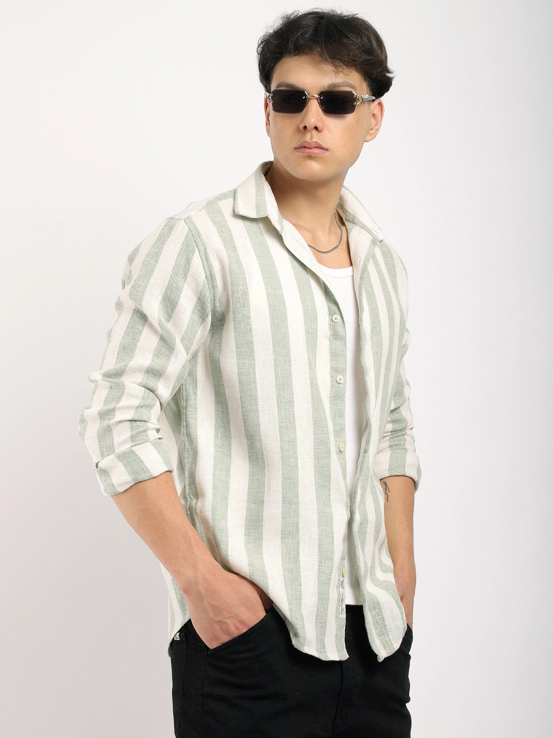 Crimson Green Full Sleeve Shirt