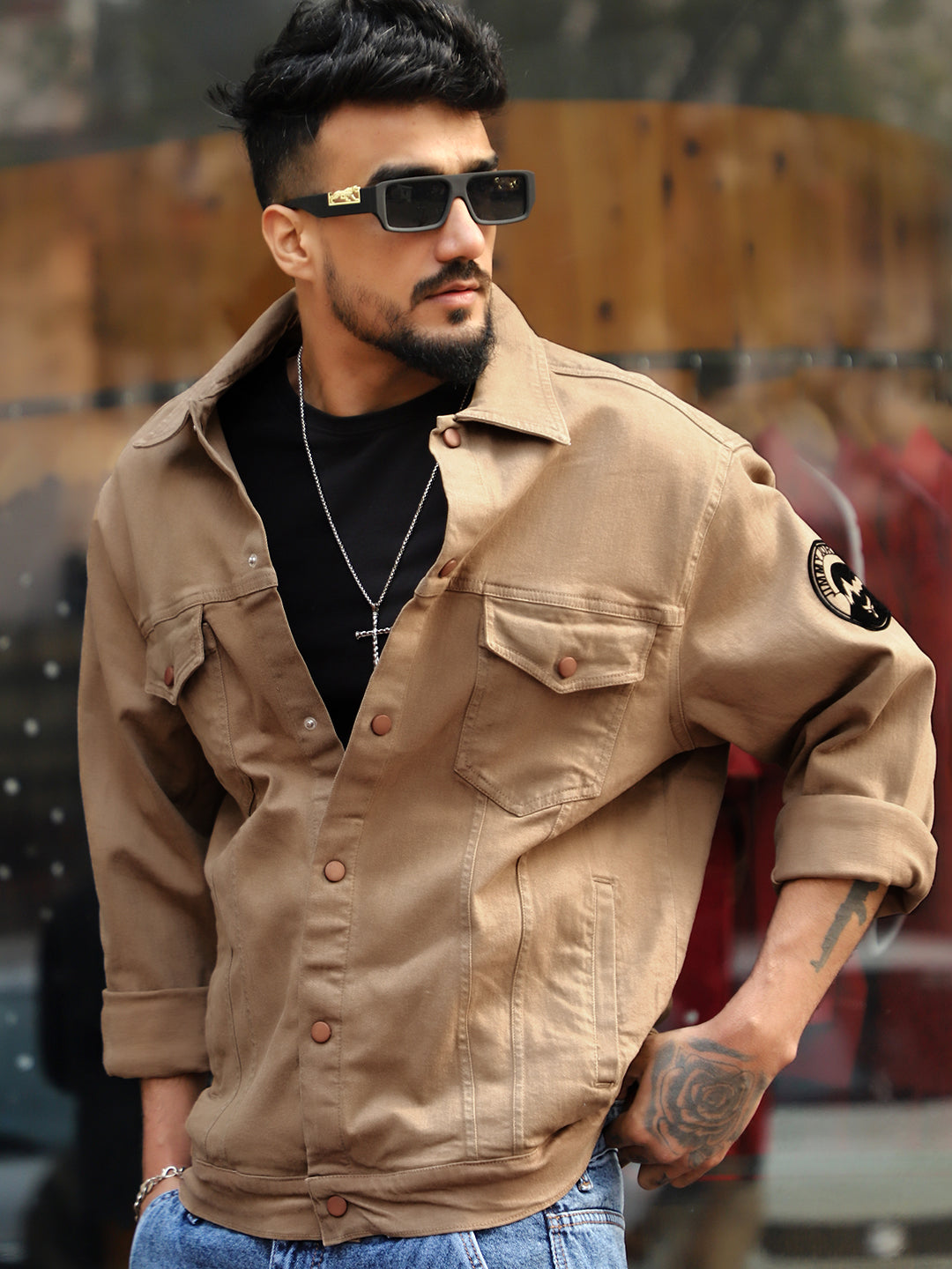Somerset Styles Khaki Denim Jacket Pro