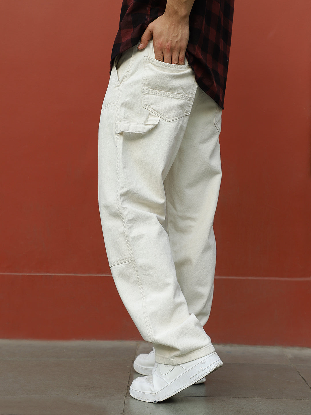 Bold Nest Light Beige Denim Jeans