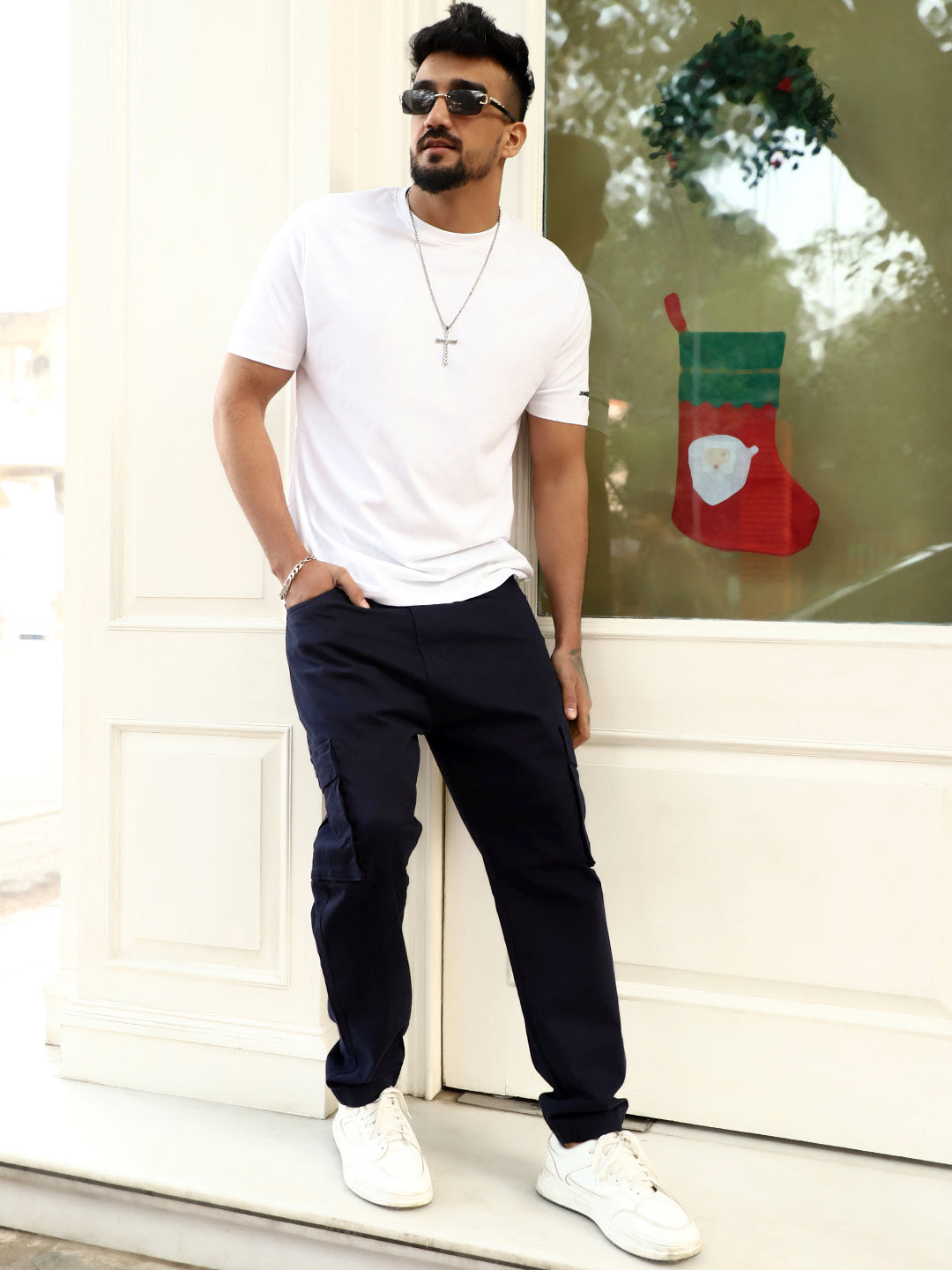 Cyprus Trek Navy Blue Cotton Cargo