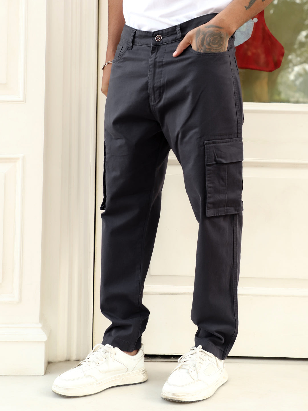 Cyprus Trek Dark Grey Cotton Cargo