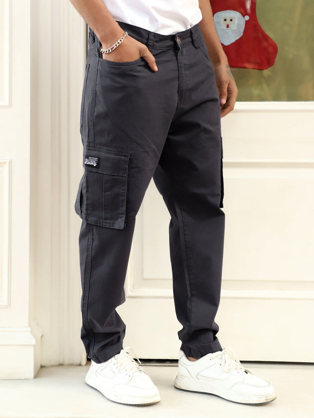 Cyprus Trek Dark Grey Cotton Cargo