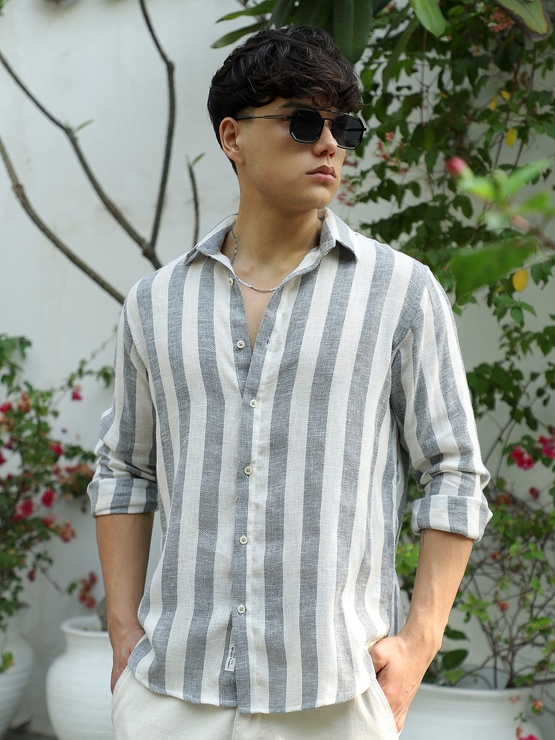 Crimson Black Full Sleeve Shirt
