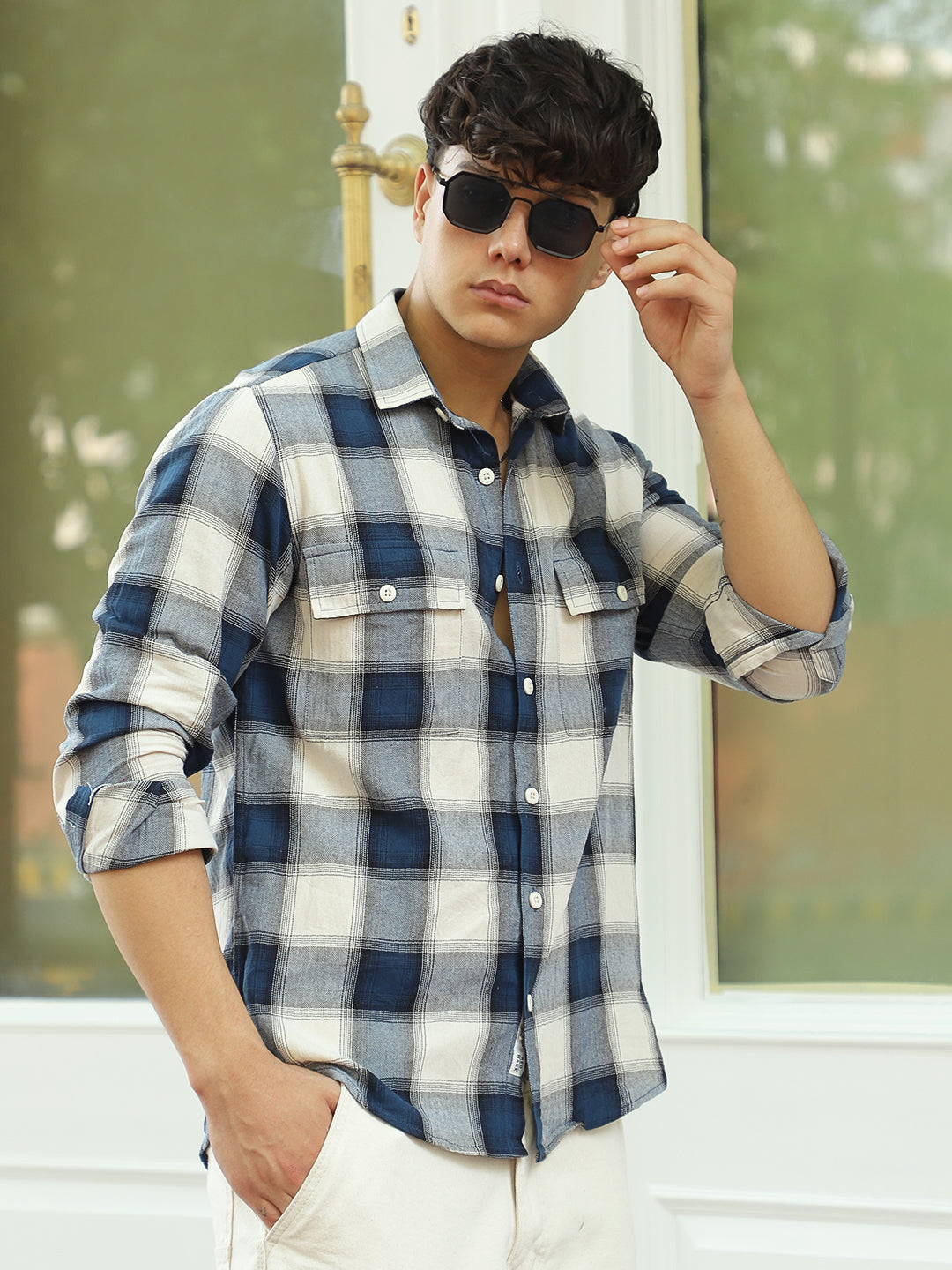 Sopphix Blue Shirt Men