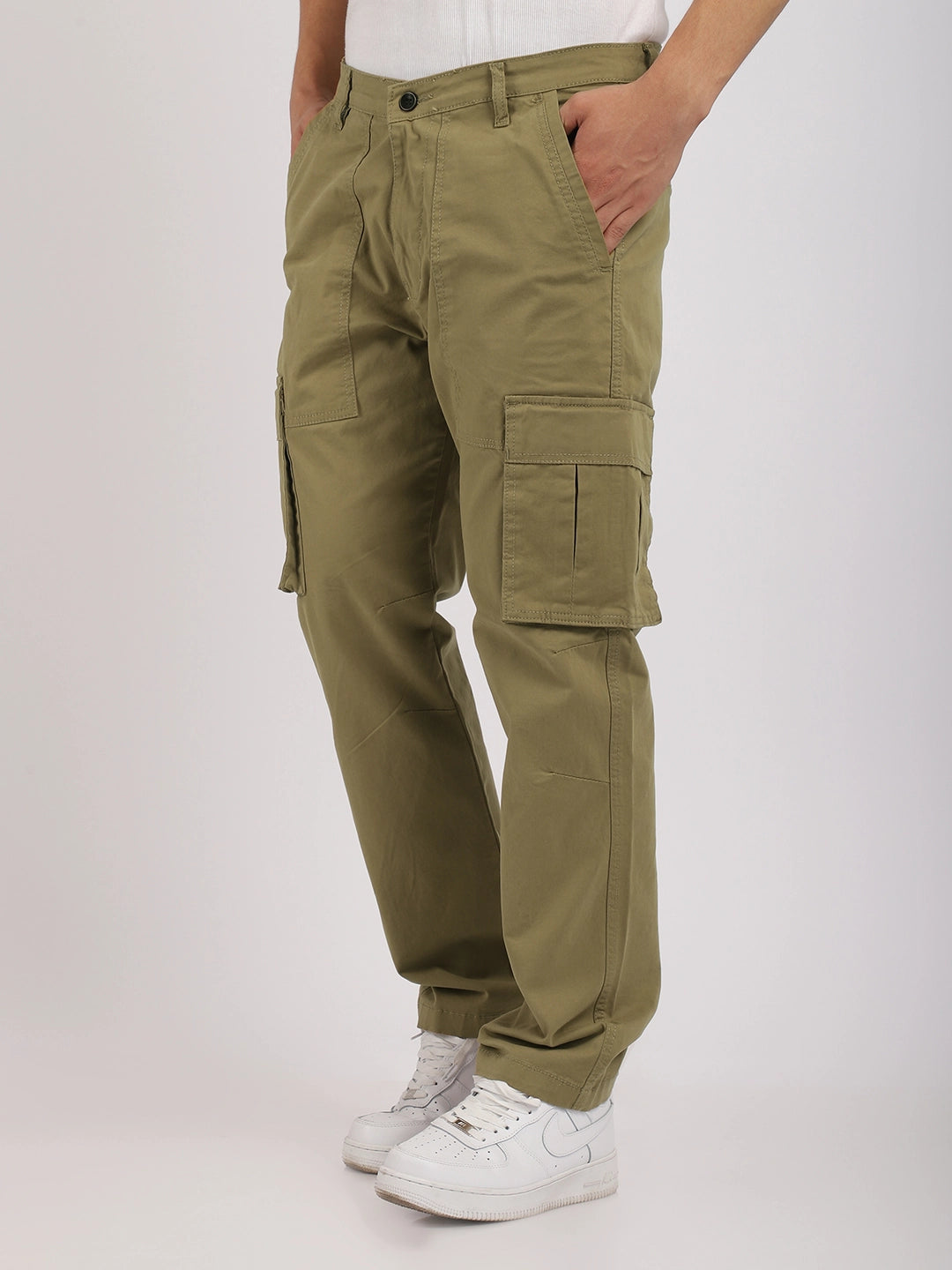 Vogue Hues Mustard Cotton Cargo