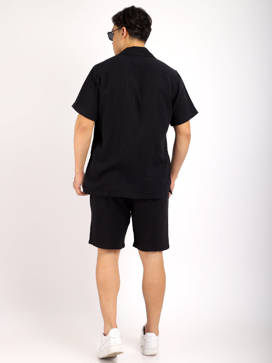 Vero Vibe Lucas Double Clothe Black Co-Ord Set