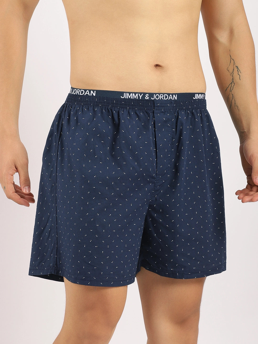 Midnight Dice Print Dark Blue Boxer